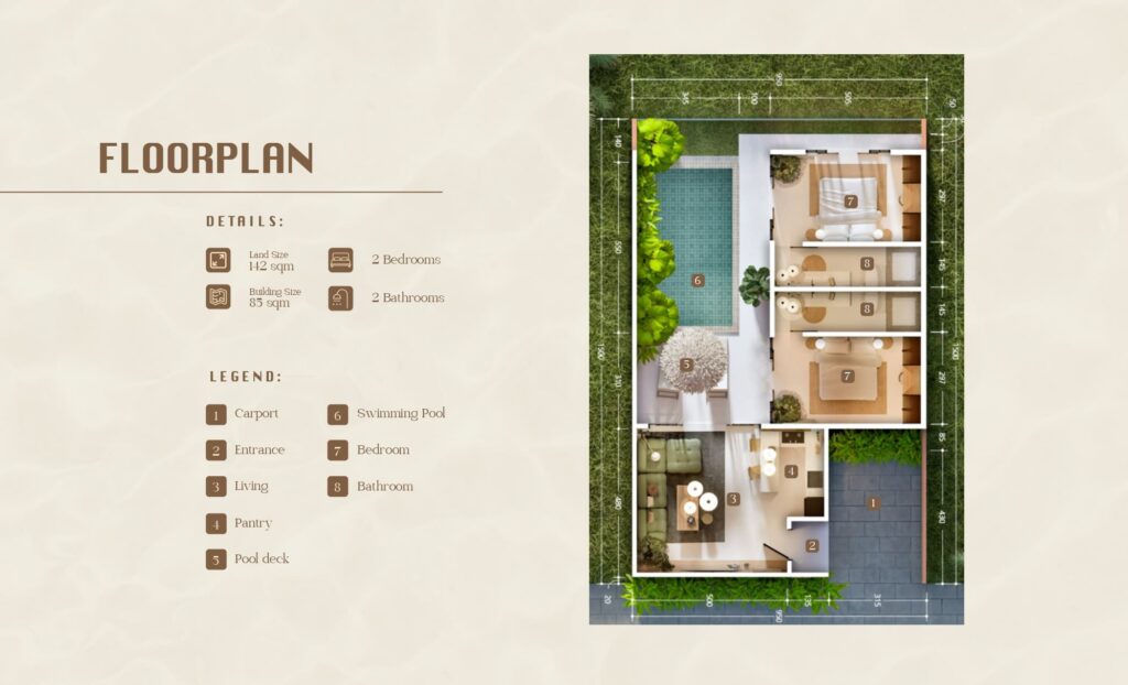 2-Bedroom Moroccan-Style Villa With Mountain View in Tabanan — photo 5