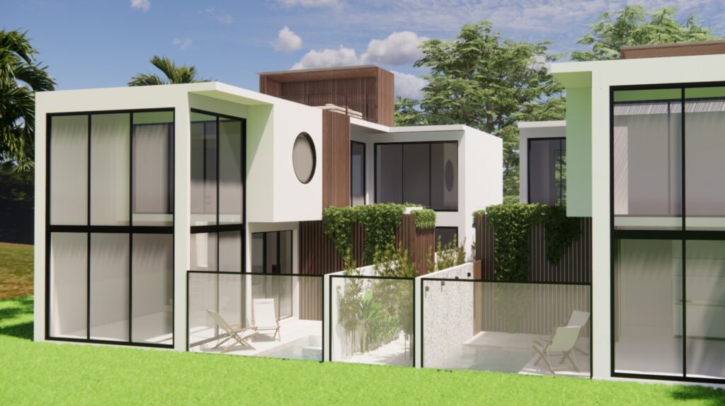 Modern 2-Bedroom Townhouse with Pool & Rooftop in Canggu For Sale — photo 1